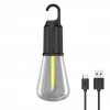 Rustik Taşınabilir Şarjlı Tasarruflu Ampul 10W Led Lamba Type-c Şarj Askılı Asma Aydınlatma T020 (4940)