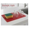 Silikon Bulaşık Kurulama Matı 30*40 cm Gıdaya Uygun Uzun Ömürlü (4940)