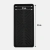 Siyah Silikon Yağdanlık Altlığı – Kaydırmaz Mutfak Organizer 23x10 cm (4940)