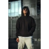 Üç İplik Penye Kapşonlu Basic SweatShirt - Siyah