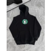 Üç İplik Penye Uzun Kol Kapşonlu SweatShirt - Siyah
