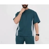 Unisex Oversize Yanları Şeritli T-Shirt - Cam Göbeği