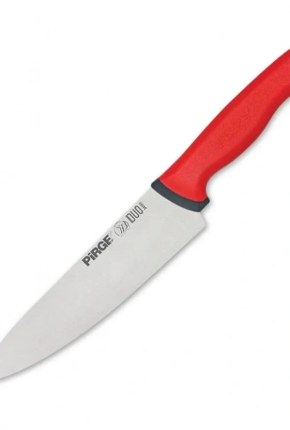34161 Duo Şef Bıçağı 21 Cm  Kırmızı Kaymaz Sap (  )
