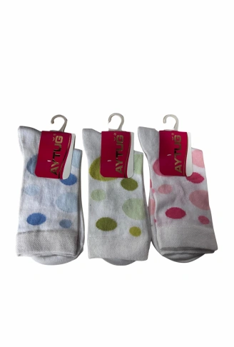 Aytuğ Puanlı Bayan Soket Çorabı 3 ADET 30317