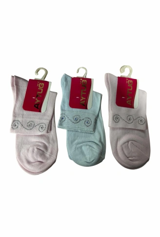 Aytuğ Taşlı Bayan Soket Çorabı 30320