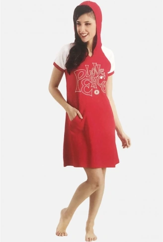 Berrak Kadın Spor Kapşonlu Elbise 2845