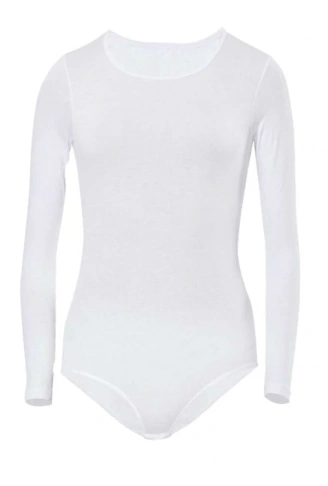 Berrak Kız Çocuk Uzun Kol Çıtçıtlı Pamuklu Badi