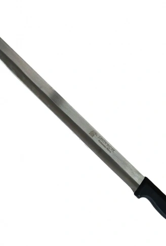 Bursa Paslanmaz Küt Uçlu Cağ Kebabı Bıçağı 40 Cm  Plastik Sap (  )