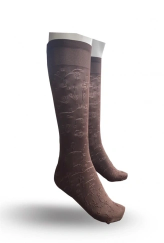 Daymod Kadın Almina 80 Denye Dizaltı Çorap Kahverengi