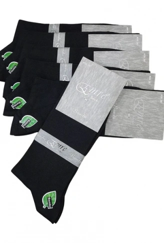 Emre Erkek Dikişsiz Çorap 100% Pamuk - 12 ADET