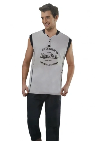Erkek Kaprili Pijama Takımı  20009