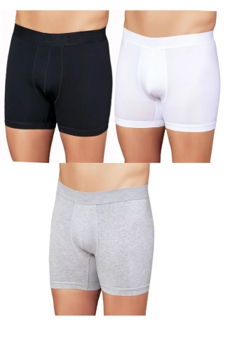 Huma One Erkek Lycralı Düz Boxer 2170
