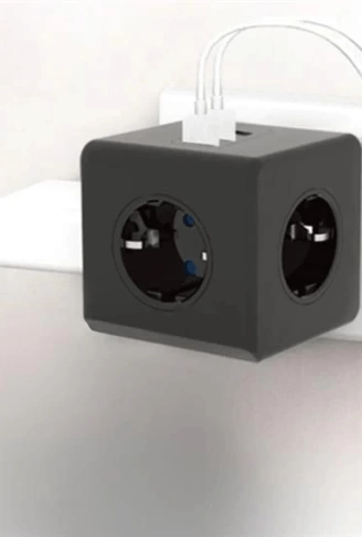 Isıya Dayanıklı Termal Akım Korumalı Ve Çocuk Korumalı 3 Priz Girişli 3 Usb Girişli Küp Priz (  )