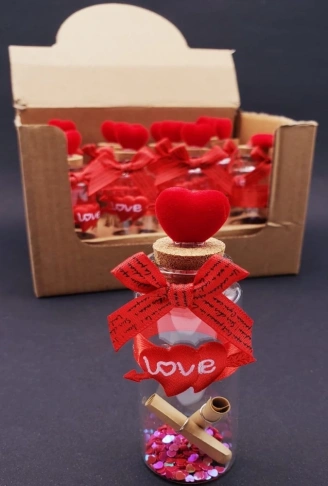 Love Kalpli Dilek Şişesi (  )