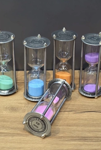 Metal 10 Dakikalık Kum Saati (  )