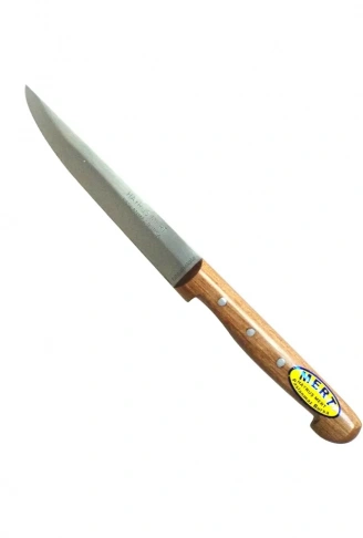 Paslanmaz Bursa Sebze Bıçağı 11 Cm, Ahşap Sap (  )