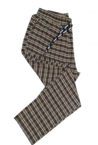 Pijalüx Erkek Kareli Poplin Cepli Alt Pijama