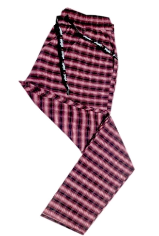 Pijalüx Erkek Kareli Poplin Cepli Alt Pijama