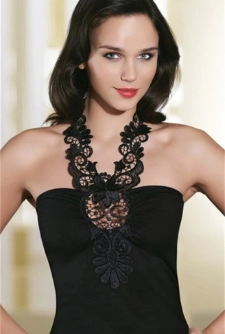 Şahinler Güpürlü Straples Atlet B378