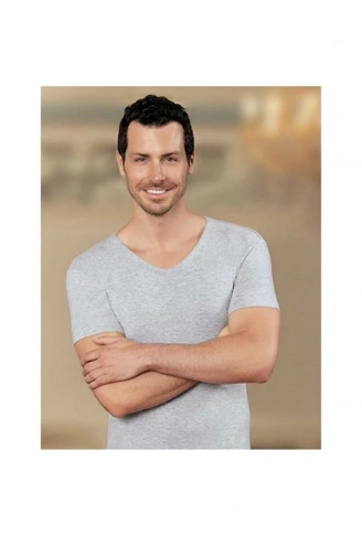 şahinler v yaka licralı kollu atlet