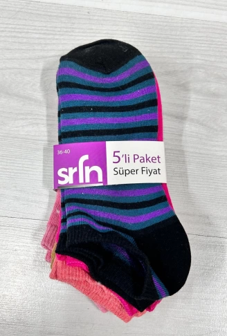Şirin  Bayan Patik Çorap 335 (5li)