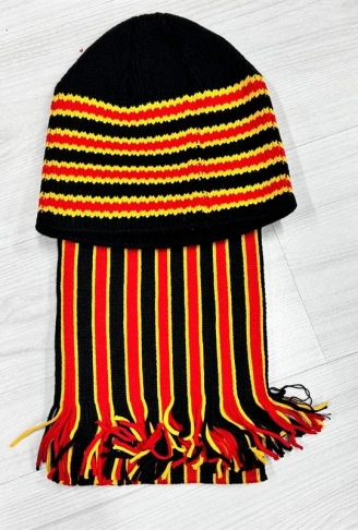 Taraftar Atkı Bere Sarı Kırmızı