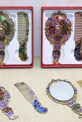 Tavuskuşu Ayna Ve Tarak Seti Küçük Boy Alk4988 (  )