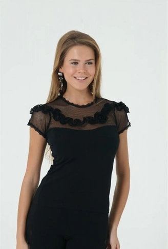 Yarım Kol Bluz Berrak Marka 2634