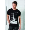 Berrak Kule Baskılı Erkek T-Shirt 1043