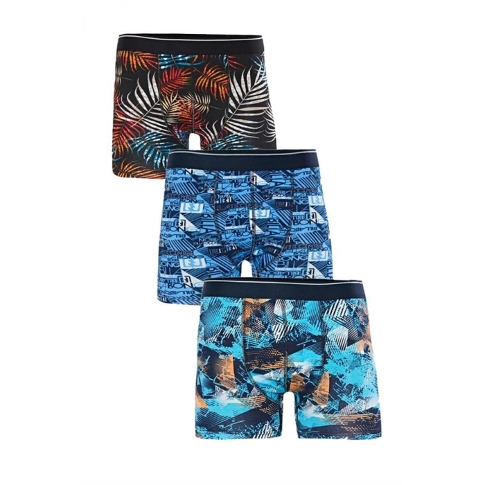 Işıl Erkek Likralı Boxer Desenli M