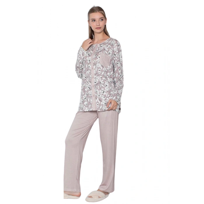 Limissi Viskon Desenli Pijama Takımı