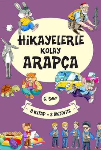 Kitap: 6. Sınıf Hikayelerle Kolay Arapça (8 Kitap + 2 Aktivite)