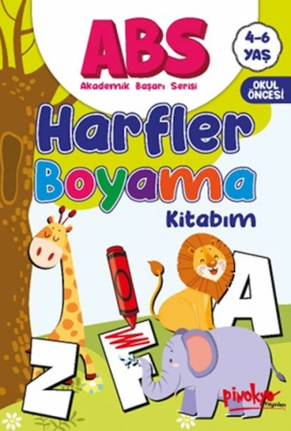 Kitap: ABS 4-6 Yaş Harfler Boyama Kitabım