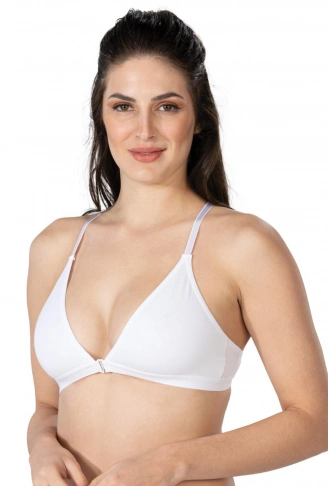 BEYAZ MI Emay 1416 Modal Cotton Önden Açmalı Sporcu Sütyen