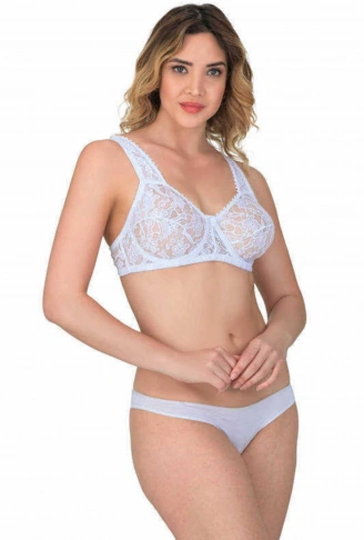 BEYAZ MI Emay 178 C Balenli Dantelli Sütyen