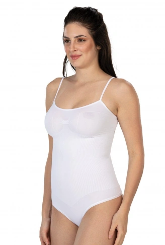 BEYAZ MI Emay 1927 İp Askıllı Ripli String Body