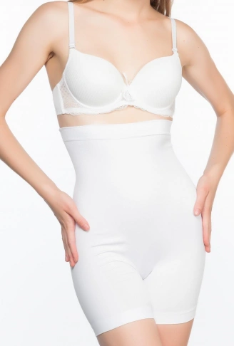 BEYAZ MI Emay 2063 Popo Açık Paçalı Korse