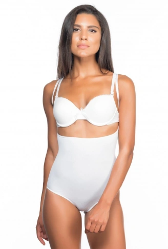 BEYAZ MI Emay 2073 Göğüsü Açık Desenli Body Korse