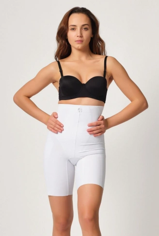 BEYAZ MI Emay 2814 Double Yüksek Bel Boxer Lazer Korse
