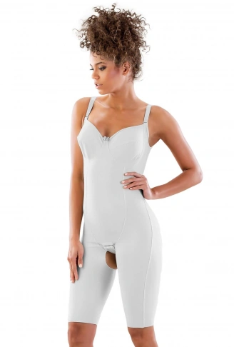 BEYAZ MI Emay 2822 Balen Sütyenli Paçalı Boy Lazer Korse