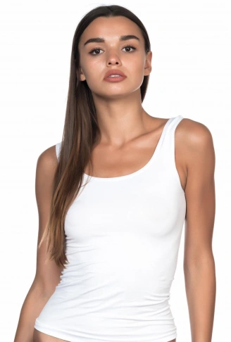 BEYAZ MI Emay 5002 Soft Kalın Askılı Uzun Atlet