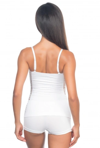 BEYAZ MI Emay 5037 İp Askılı Fantazi Atlet Korse