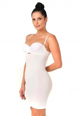 BEYAZ MI Emay 5060 Göğsü Açık Elbise Korse