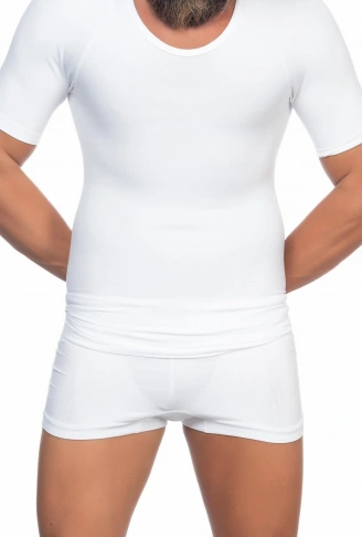 BEYAZ MI Emay E1010 Yarım Kol Erkek Korse Atlet