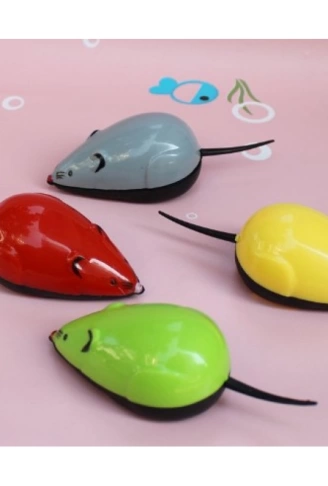 Çek Bırak Renkli Hareketli Fare Premiım 9×3.5×3CM Karışık Renklerde 1 Adet