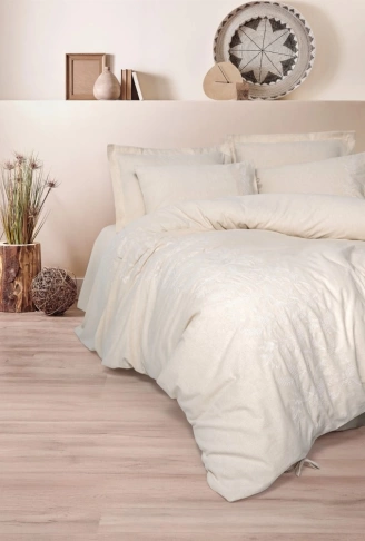 Cotton Keten Çift Kişilik Nev Takımı Kivora