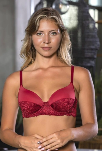 DANTEL DETAYLI SÜTYEN BORDO (MGP1130)