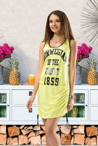 Derya Kurşun Kalın Askılı Kadın Elbise 954