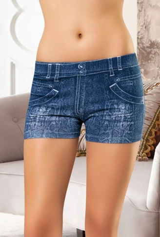 Derya Kurşun Kot Görünümlü Kadın Tayt 439