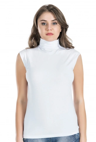 Derya Kurşun Sıfır Kol Balıkçı Yaka Kadın Atlet 223